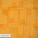Interlock, Burnt Orange Wallpaper