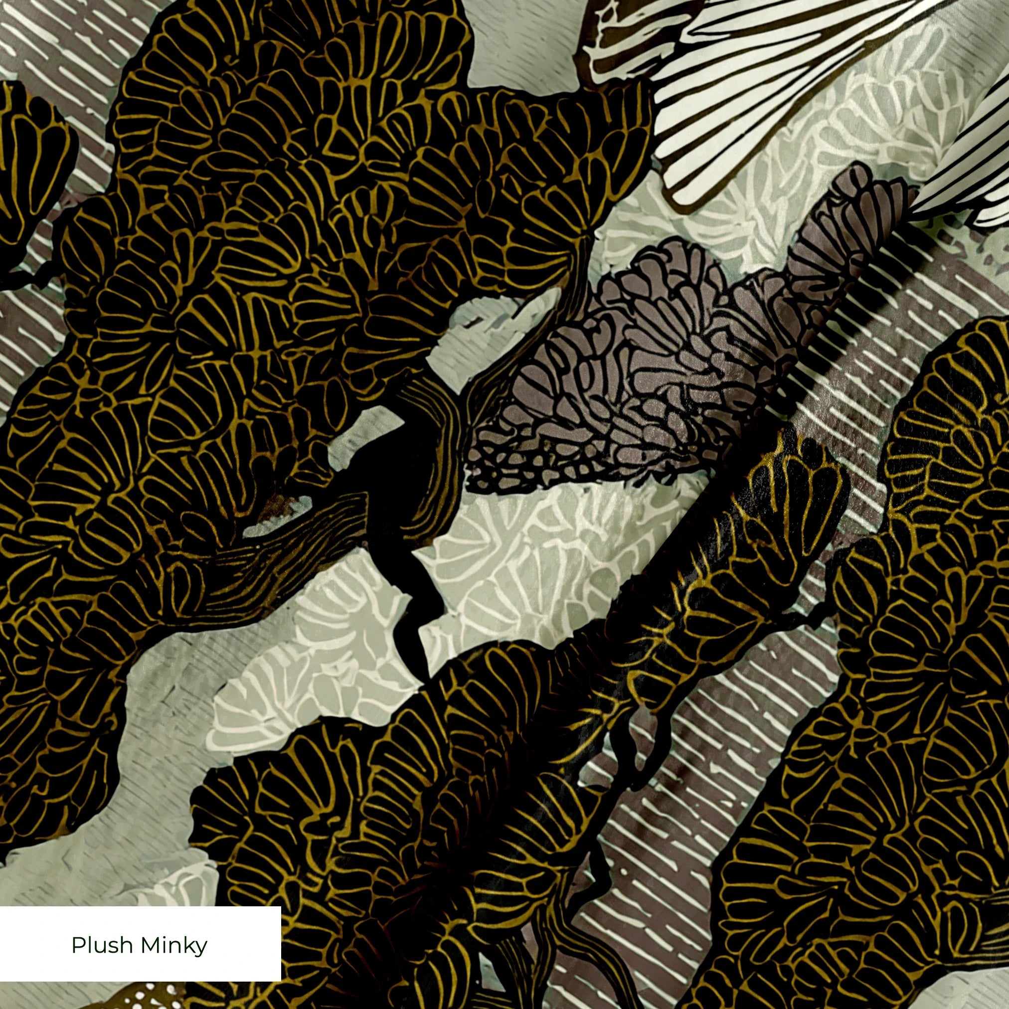 Twilight Grove, Olive Fabric