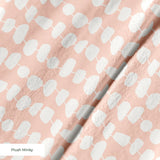 Atomic Stack in Petal — atomic stack print, in white forms on a soft blush pink ground