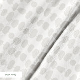 Atomic Stack in Marshmellow — atomic stack print, in white forms on the palest marshmallow grey, tonal and quiet