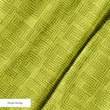 Interlock in Avocado — interlock print, in avocado and chartreuse green
