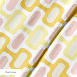 Mod Waves in Palm Springs — mod waves print, in buttery yellow and soft pink on cream