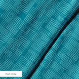 Interlock in Teal — interlock print, in deep petrol teal