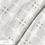 Square Mod in Ivory — square mod print, in whisper-quiet tone-on-tone ivory and pale grey