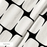Atomic Bricks in Ivory — atomic bricks print, in warm ivory and bone outlined in charcoal