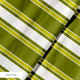 Mod Stripes in Avocado — mod stripes print, in avocado and olive with a chartreuse edge on ivory