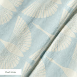 Egret of Joy in Duck Egg — egret of joy print, in pale duck egg blue on soft white