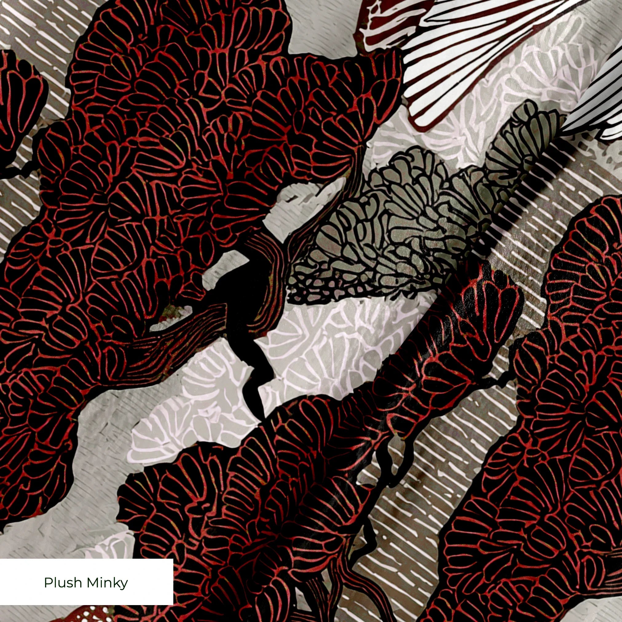 Twilight Grove in Rust — twilight grove print, in rust and warm brown under a dusty rose sky