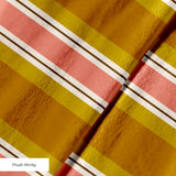 Offset Stripes, Mustard Fabric