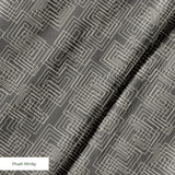 Interlock in Gray — interlock print, in mid grey, quietly textured