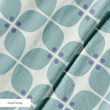 Square Mod in Mint — square mod print, in soft eucalyptus mint on chalk white