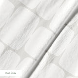 Atomic Bricks in Marshmellow — atomic bricks print, in palest marshmallow white with a soft grey grid
