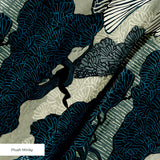 Twilight Grove in Midnight — twilight grove print, in deep teal and midnight blue, dark and moody