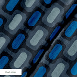 Mod Waves in Big Sur — mod waves print, in deep navy and slate blue, tonal and moody