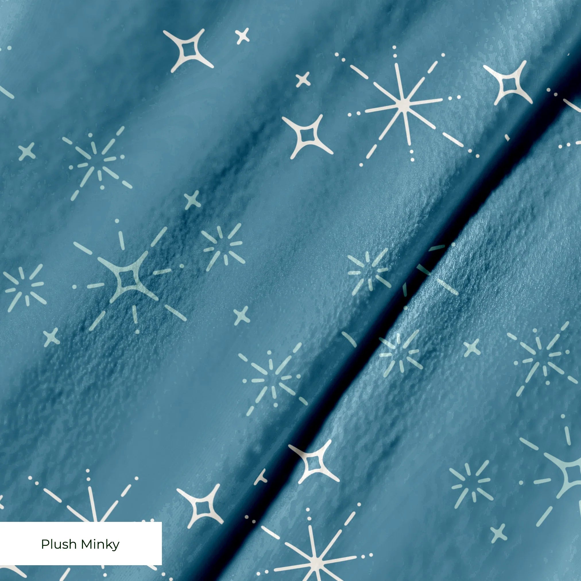 Retro Starburst, Slate Fabric