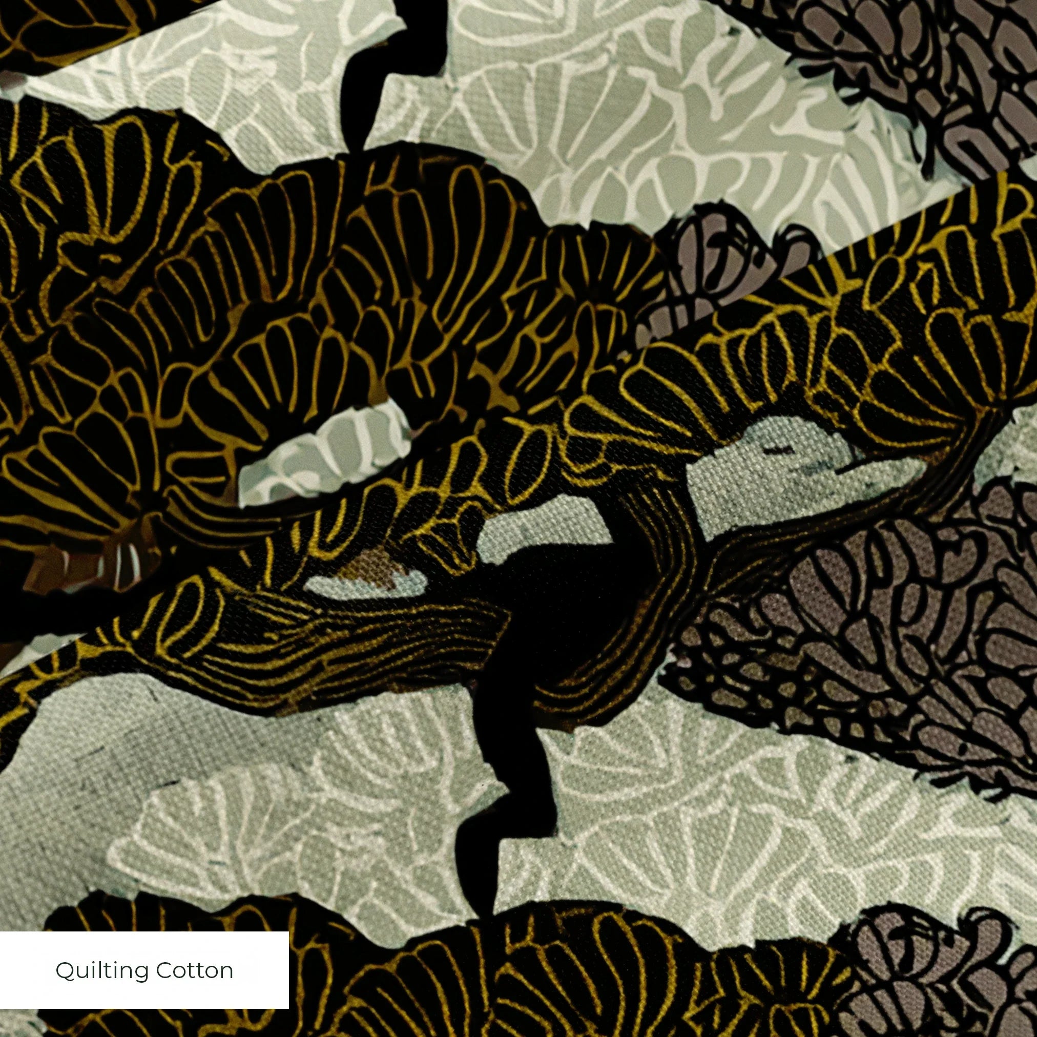 Twilight Gross in Olive — twilight gross print, in mossy olive and warm ochre under a pale sky