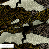 Twilight Gross in Olive — twilight gross print, in mossy olive and warm ochre under a pale sky