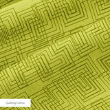Interlock in Avocado — interlock print, in avocado and chartreuse green