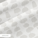 Atomic Stack in Marshmellow — atomic stack print, in white forms on the palest marshmallow grey, tonal and quiet