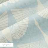 Egret of Joy in Duck Egg — egret of joy print, in pale duck egg blue on soft white