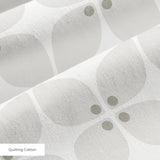 Square Mod in Ivory — square mod print, in whisper-quiet tone-on-tone ivory and pale grey