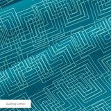 Interlock in Teal — interlock print, in deep petrol teal