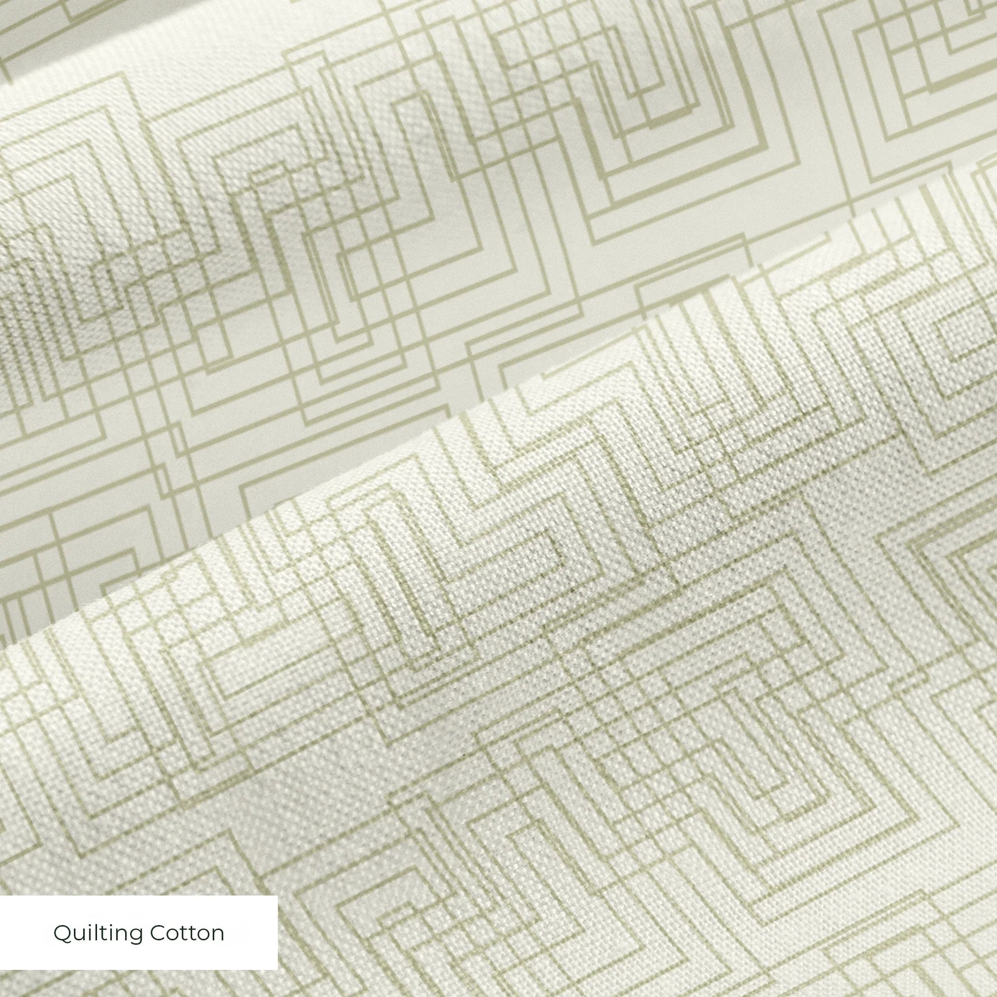 Interlock in Ivory — interlock print, in warm tonal ivory and cream