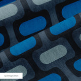 Mod Waves in Big Sur — mod waves print, in deep navy and slate blue, tonal and moody