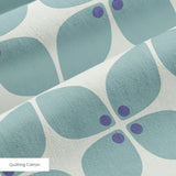 Square Mod in Mint — square mod print, in soft eucalyptus mint on chalk white