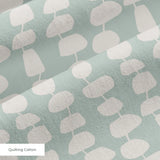 Atomic Stack in Mint — atomic stack print, in white forms on a soft sage mint ground