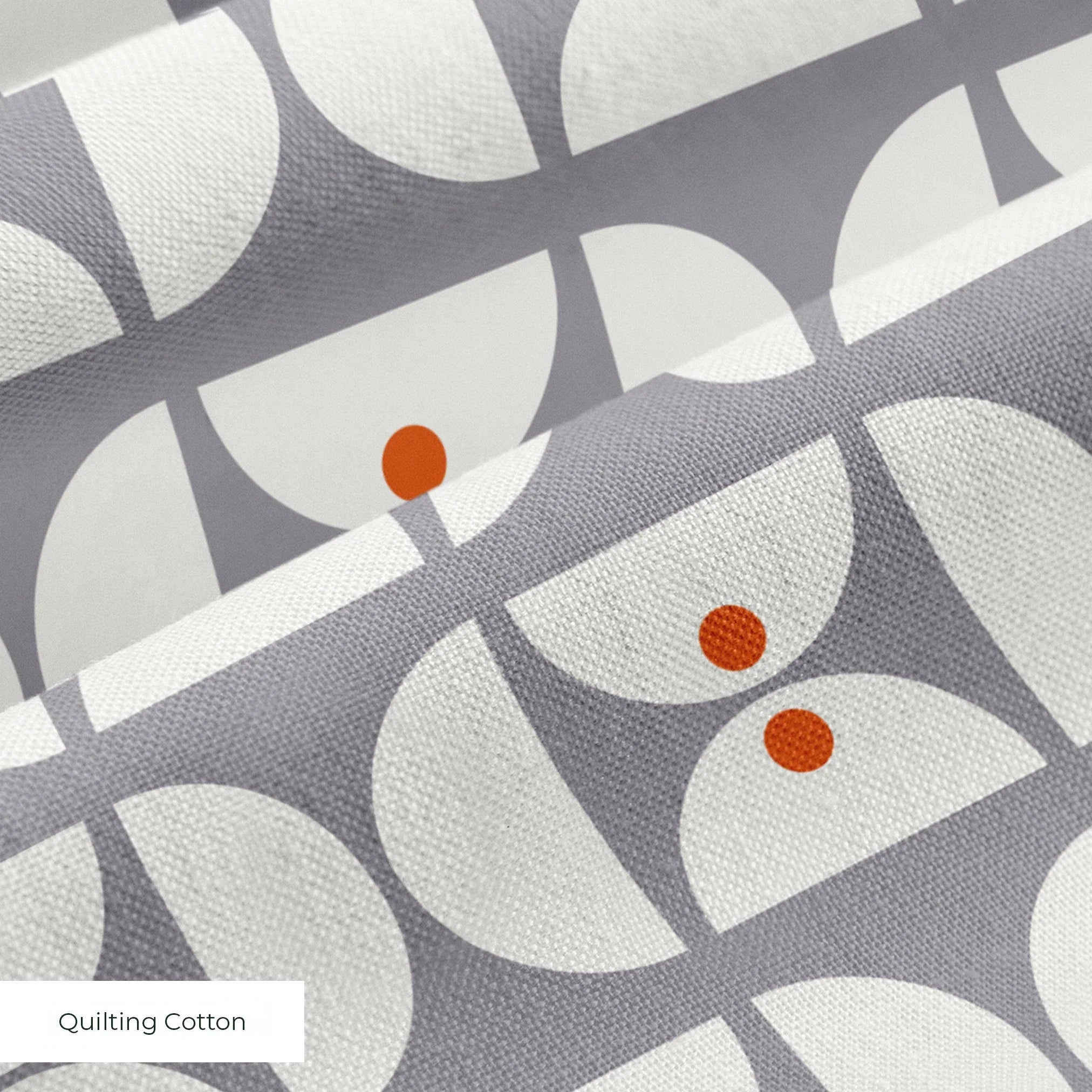 Geometric Martini Mod in Cherry — geometric martini mod print, in cool grey and white with a cherry red center