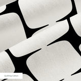 Atomic Bricks in Ivory — atomic bricks print, in warm ivory and bone outlined in charcoal