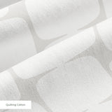 Atomic Bricks in Marshmellow — atomic bricks print, in palest marshmallow white with a soft grey grid