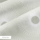 Retro Sunburst in Taupe — retro sunburst print, in warm taupe and sand with a pale center
