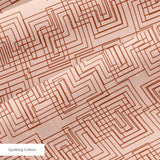 Interlock in Petal — interlock print, in soft peach and blush