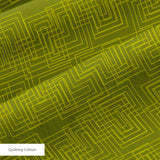 Interlock in Olive — interlock print, in deep tonal olive green