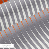 Parallax in Cocktail — parallax print, in coral red and rust shading to white