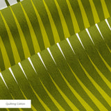 Parallax in Avocado — parallax print, in chartreuse and olive shading to cream
