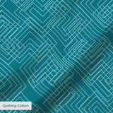 Interlock in Teal — interlock print, in deep petrol teal