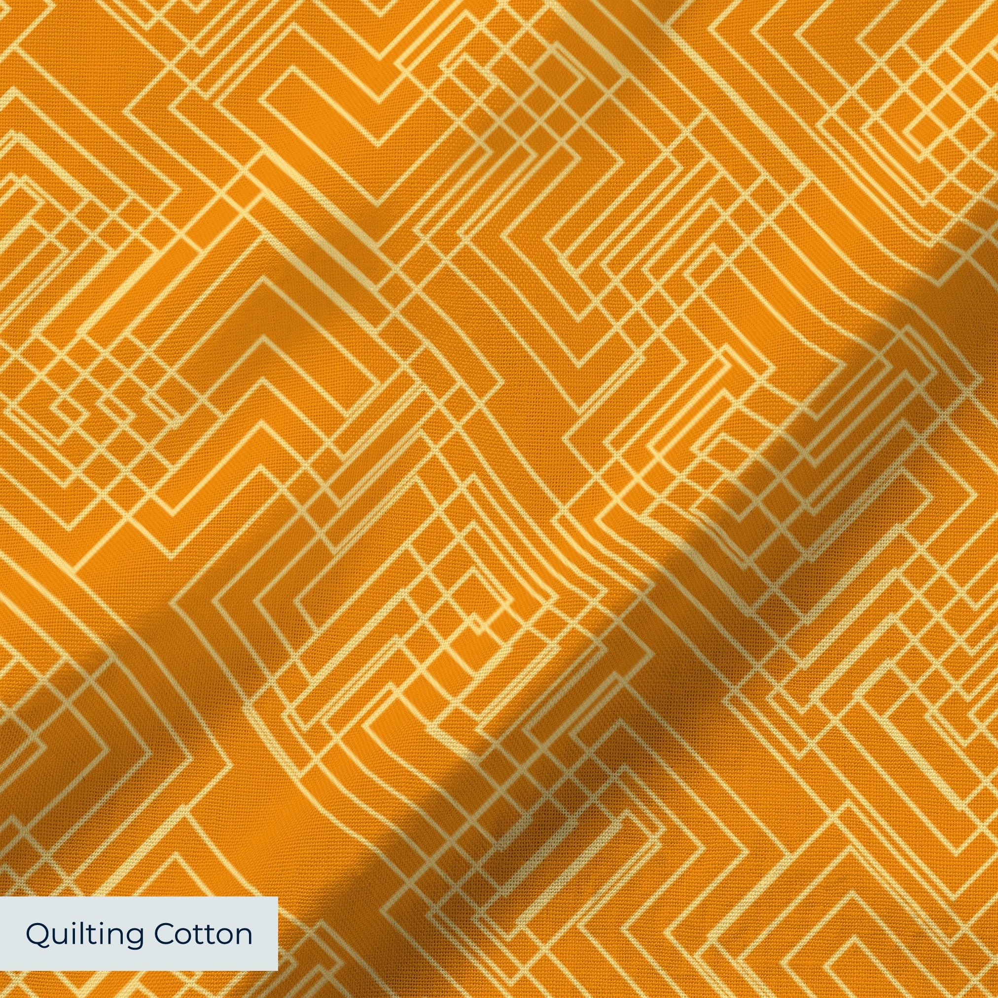 Interlock in Burnt Orange — interlock print, in deep, warm burnt orange