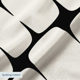 Atomic Bricks in Ivory — atomic bricks print, in warm ivory and bone outlined in charcoal