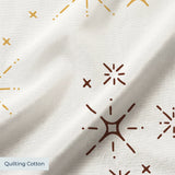 Retro Starburst, Saffron Fabric