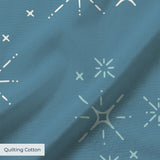 Retro Starburst, Slate Fabric