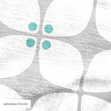 Square Mod in Mist — square mod print, in palest dove grey on white, barely there