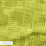 Interlock in Avocado — interlock print, in avocado and chartreuse green