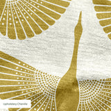 Egret of Joy in Oro — egret of joy print, in warm antique gold on bone