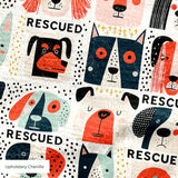 Rescued & Ready, Persimmon, Small Fabric