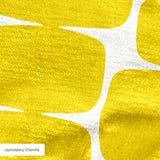 Atomic Bricks in Mustard — atomic bricks print, in saturated mustard yellow with a bone grid
