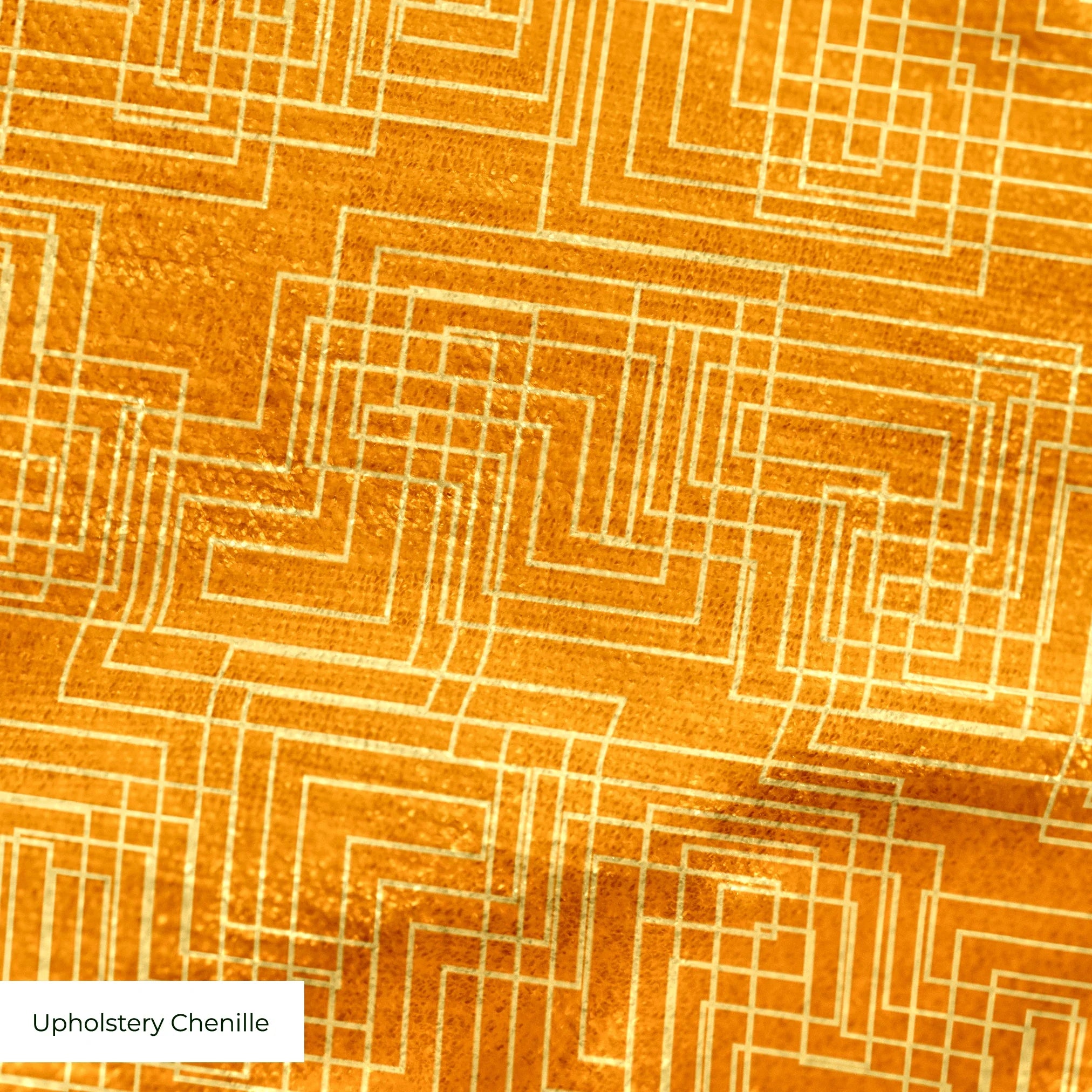 Interlock in Burnt Orange — interlock print, in deep, warm burnt orange