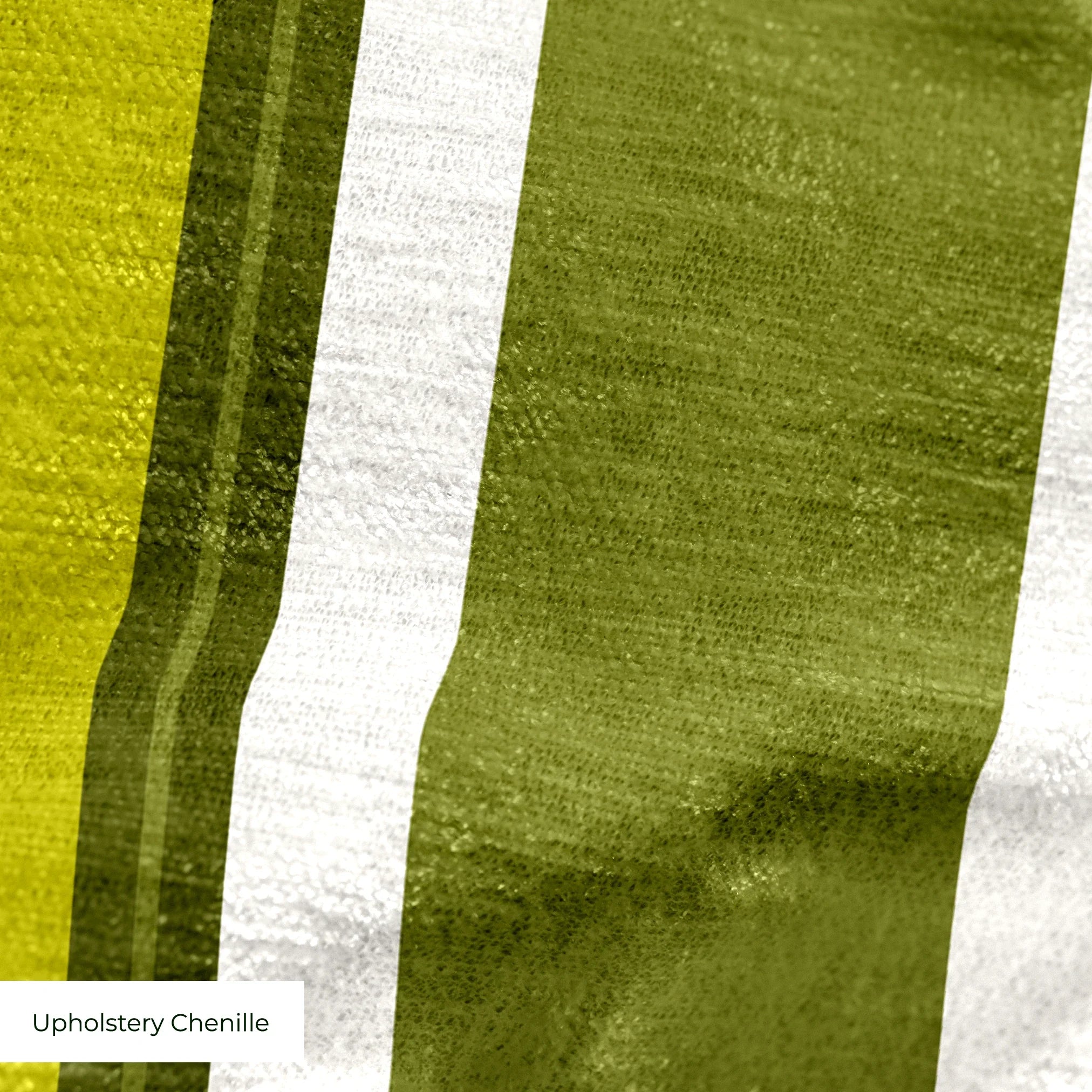 Offset Stripes, Avocado Fabric